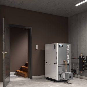 Automatický peletový kotel DEFRO HEAT CALORI 15 kW pravé