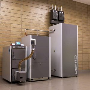 Automatický peletový kotel DEFRO HEAT DELTA EKOPELL 15 kW pravé