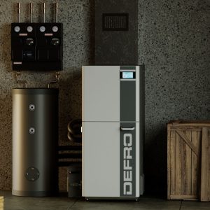 Automatický peletový kotel DEFRO HEAT EPSILON F 10 kW pravé