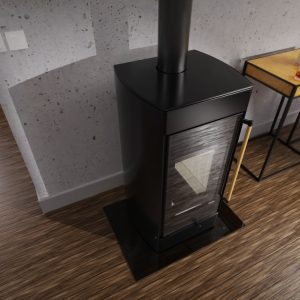 Krbová kamna Defro Home HYDROFIRE bílá