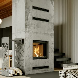 Teplovodní krbová vložka Defro Home NAVI SM G světlá keramika