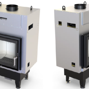 Teplovodní krbová vložka Defro Home NAVI SM světlá keramika, s izolací výměníku