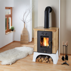 Kachlová kamna HAAS+SOHN EBOLI kachle hnědá