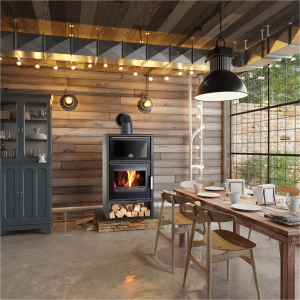 Krbová kamna HAAS+SOHN JONSBO s troubou antracit