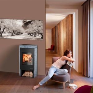 Krbová kamna HAAS+SOHN MADEIRA Černá/Speckstein