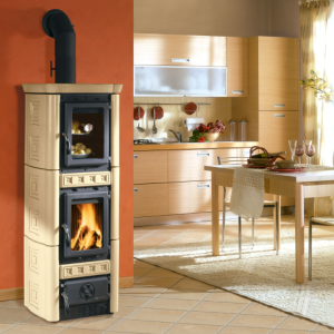 Krbová kamna La Nordica Gaia Forno bordó