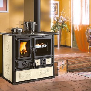 Sporák na tuhá paliva La Nordica Rosa 5.0 kachle bordó