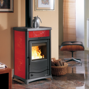 Krbová kamna La Nordica TermoRossella Plus Evo D.S.A. 4.0 bordó