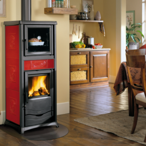 Krbová kamna La Nordica TermoRossella Plus Forno D.S.A. 4.0 bordó