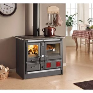 Sporák na tuhá paliva La Nordica TermoRosa XXL D.S.A. 4.0 černý