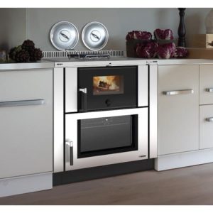 Sporák na tuhá paliva La Nordica Verona XXL nerez