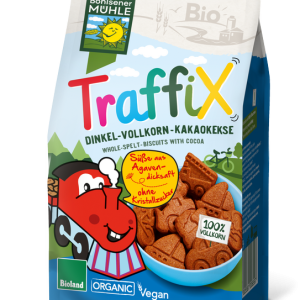 Bohlsener Mühle Keksy špaldovo-kakaové celozrnné Autíčka 125g BIO