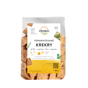 PROBIO Krekry fermentované žito, cizrna, len, sezam 100 g BIO