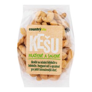 Country Life Kešu ořechy pražené solené 100g
