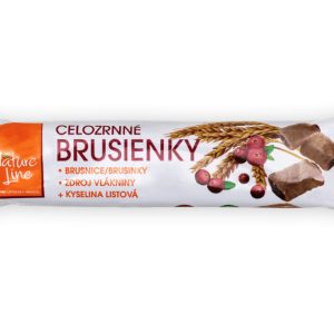 Nature Line Celozrnné sušenky Brusinky 65g