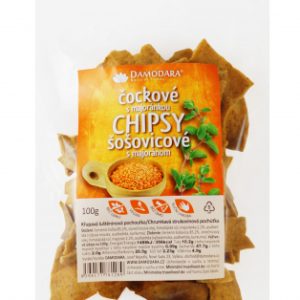 Damodara Chipsy čočkové s majoránkou 100 g
