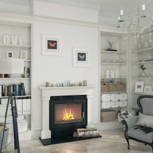 Krbová vložka Defro Home INTRA SM světlá keramika