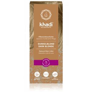 Khadi Rostlinná barva na vlasy tmavá blond 100g