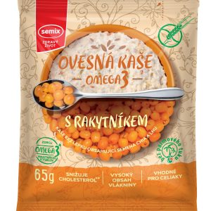 Semix Ovesná kaše omega 3 s rakytníkem bez lepku 65 g