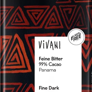 Vivani Edizione grande hořká čokoláda 99 % 80 g BIO