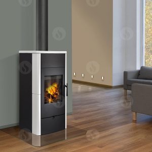 Krbová kamna Romotop ESPERA 01 keramika bílá lesklá