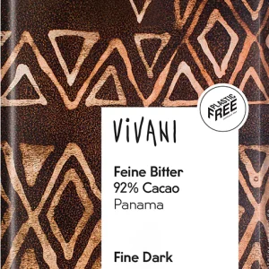 Vivani Edizione grande čokoláda hořká 92 % 80g BIO