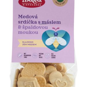Biopekárna Zemanka Srdíčka medová s máslem 100 g BIO