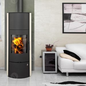 Krbová kamna Romotop EVORA 01 AKUM keramika bílá lesklá