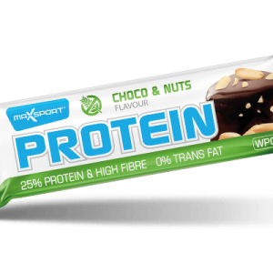 Maxsport Protein Bar proteinová tyčinka čokoláda s oříšky 50 g
