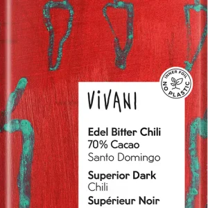 Vivani hořká čokoláda s chilli 100g BIO