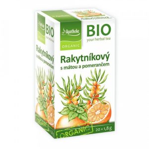 Apotheke BIO Rakytníkový čaj s mátou a pomerančem 20×1,8g