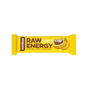 Bombus Raw Energy tyčinka banán a kokos 50 g