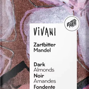 Vivani Hořká čokoláda s mandlemi 100 g BIO