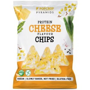Popcrop Proteinové chipsy se sýrovo-cibulovou příchutí 60 g