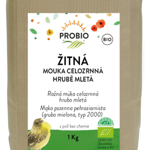 PROBIO Mouka žitná celozrnná hrubě mletá 1kg BIO