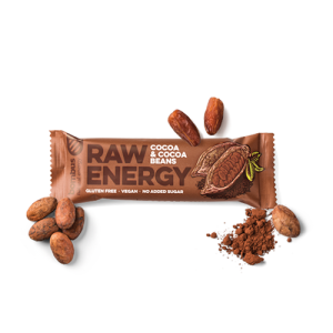 Bombus Raw Energy tyčinka kakao a kakaové boby 50g