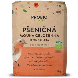 PROBIO Mouka pšeničná celozrnná jemně mletá 1kg BIO
