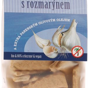 bio*nebio Česnekové krekry s rozmarýnem 130 g BIO
