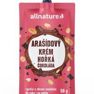 Allnature Arašídový krém s hořkou čokoládou 50g