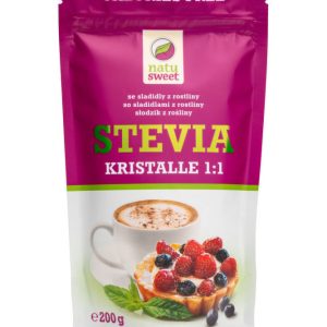Natusweet Stevia kristalle 1:1 200g sáček