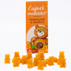 Lipoo Čajoví medvídci s příchutí pomeranče a skořice 50g