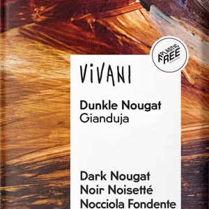 Vivani hořká čokoláda s nugátem 100g BIO