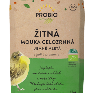 PROBIO Mouka žitná celozrnná jemně mletá 1 kg BIO