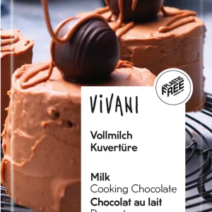 Vivani čokoláda na vaření mléčná 200g BIO