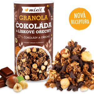 Mixit Granola z pece – Čokoláda a lískové ořechy 570 g