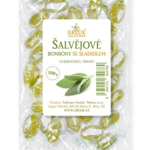 Grešík Šalvějové bonbóny se sladidlem 100 g