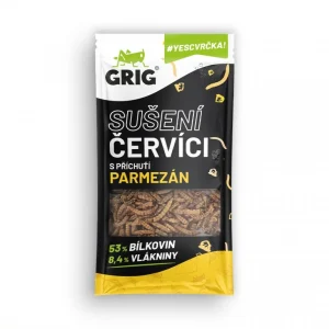 Grig Sušení červíci – příchuť parmezán 13 g