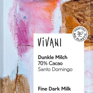 Vivani Tmavá mléčná čokoláda 70% 90 g BIO
