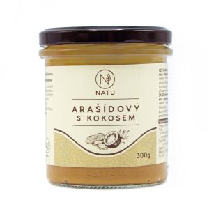 NATU Arašídový krém s kokosem 300g