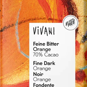 Vivani hořká čokoláda 70 % pomerančová 100g BIO